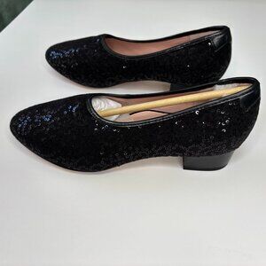 COPY - Taryn Rose Sequined Chunky Heel